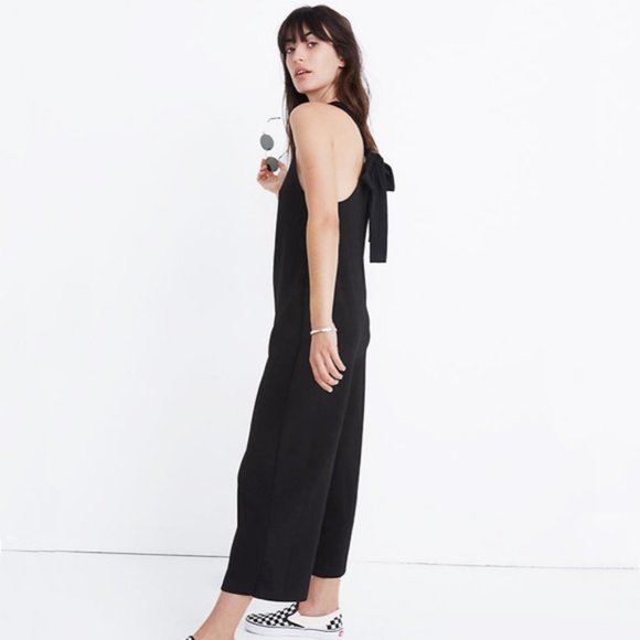 black tie back jumpsuit